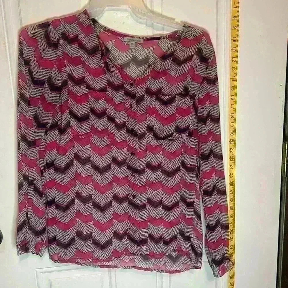 Women's Sheer Charlotte Russe Blouse, Size Medium